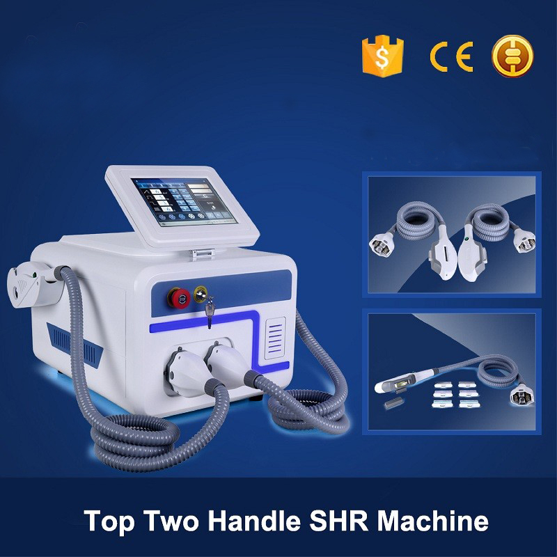 2 handles SHR E-light Hair Removal Laser Machine